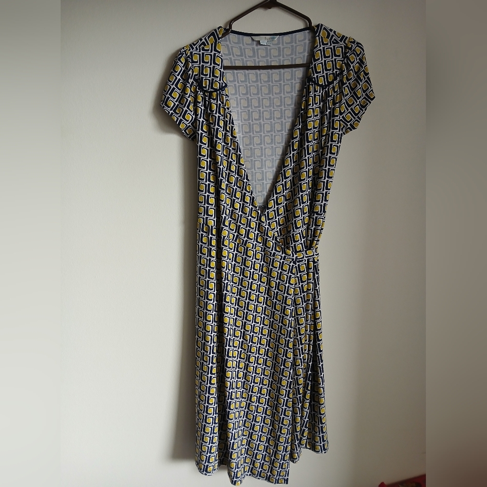 Boden Wrap Dress Size 4R Short Sleeves